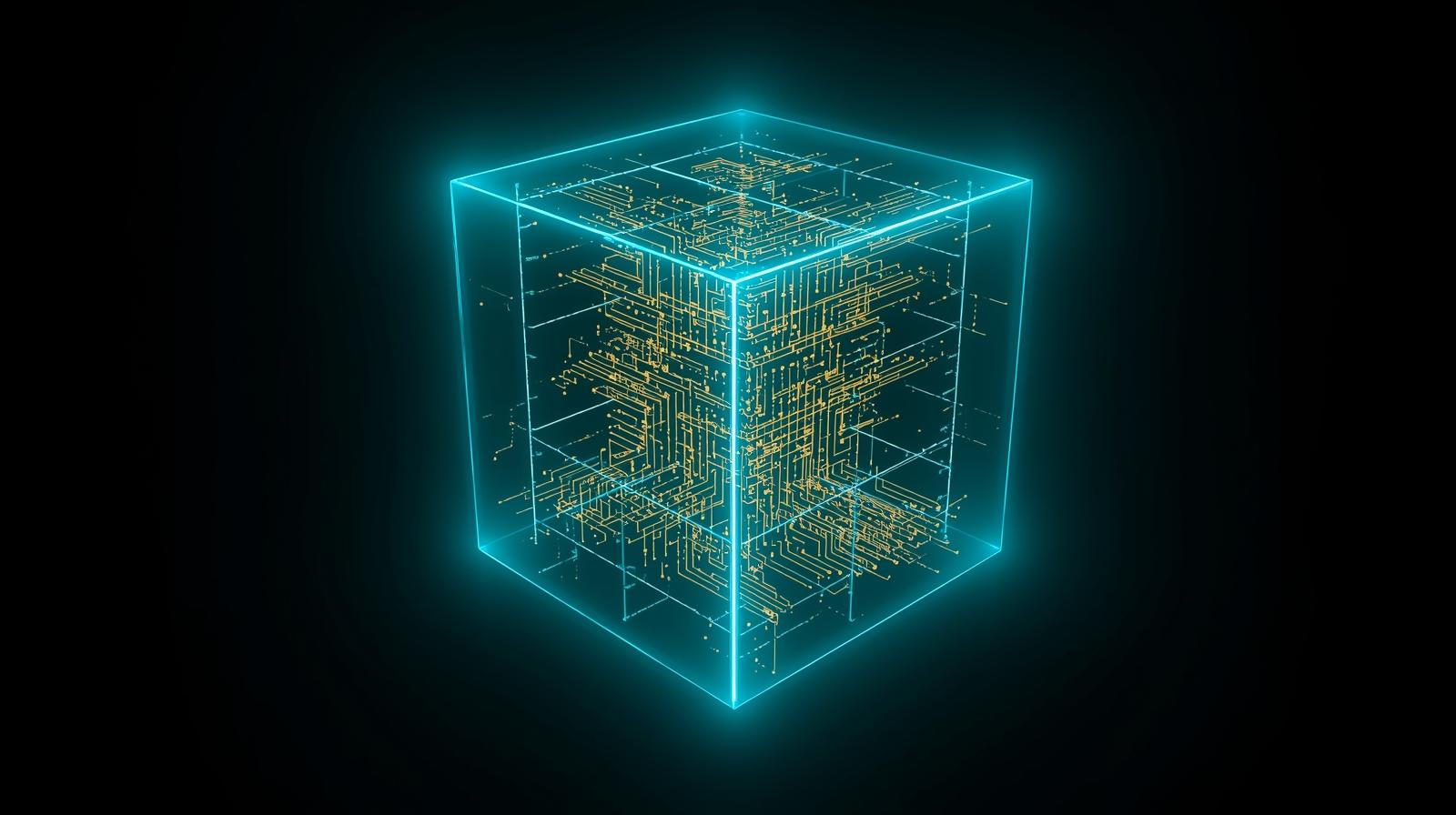 Interface esquemática demonstrando o conceito de Confinamento Algorítmico. O LLM não envia dados para a internet aberta; em vez disso, opera em um ambiente hermeticamente fechado (Private Cloud), interagindo exclusivamente com o Data Lake criptografado da corporação.